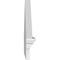 Ekena Millwork Peaked Cap 4 Spoke Architectural PVC Combination Pediment, 44"W x 17-7/8"H x 2-3/4"P (Pitch 6/12) PEDPC044X180PKC04 - alternate 2